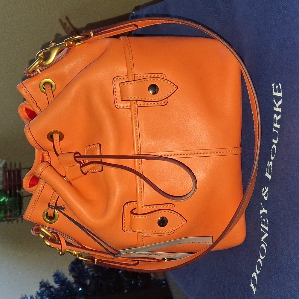 Dooney & Bourke Florentine Drawstring Color "Salmon"